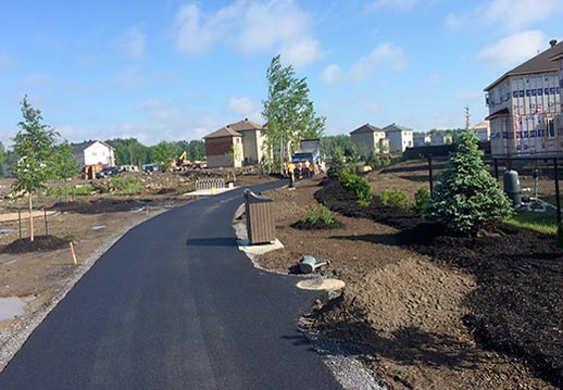 Asphalte condo Saint-Bruno stationnement